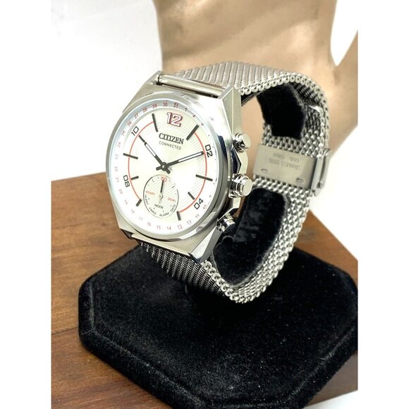 Citizen Men's Watch CX0000-71A Connected Bluetooth Mesh Band 42mm Silver Steel - Picture 14 of 14